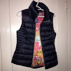 Lilly Pulitzer Navy Puffer (Allie, I think) Vest